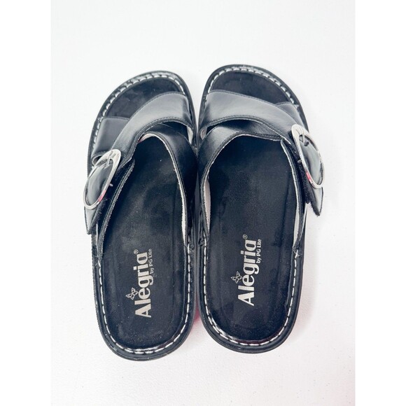 Alegria Vanya Sandal Women’s US 9–9.5 EU 40 Black Leather Adjustable VYA-7409 - Picture 11 of 12